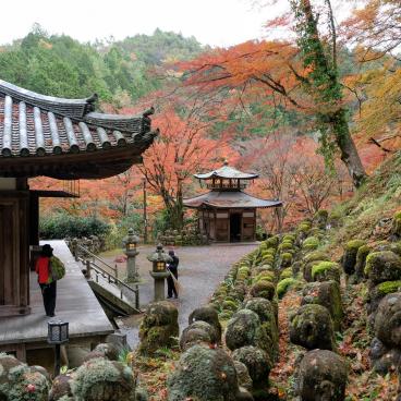 Otagi Nenbutsu-ji (Kyoto) in autumn 2