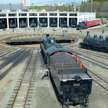 Kyoto Railway Museum, Railway roundhouse and turntable