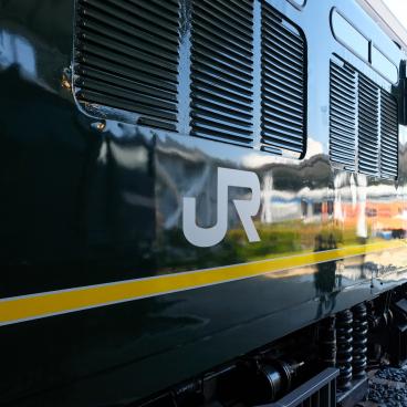 Kyoto Railway Museum, detail of a locomotive