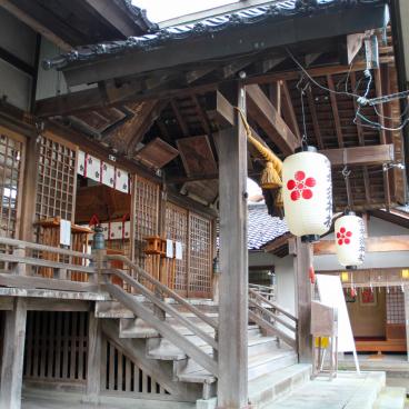 Utasu-jinja in Higashi Chaya District in Kanazawa