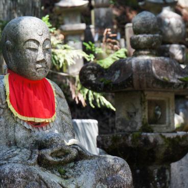 Okuno-in Cemetery in Koya-san, Jizo Statue