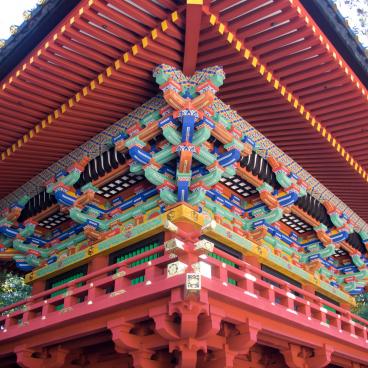 Kunozan Toshogu (Shizuoka), Detail of Korô Pavilion