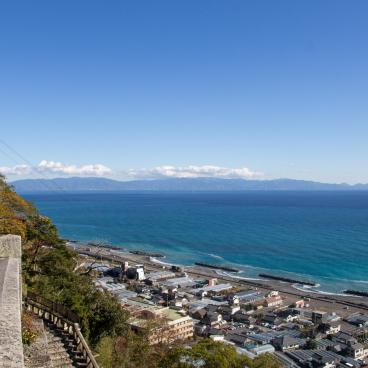 Kunozan Toshogu (Shizuoka), View on the Pacific Ocean