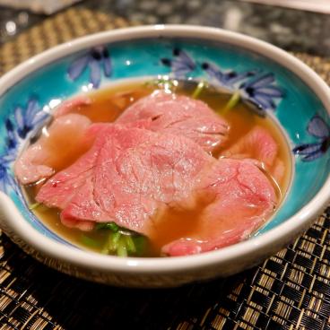 Matsukiya restaurant in Otsu, Omi beef fondue