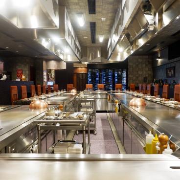 Matsukiya restaurant in Otsu, Steak counter