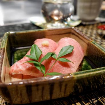 Matsukiya restaurant in Otsu, raw Omi beef