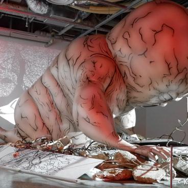 Parco Museum Tokyo in Shibuya, Akira exposition in December 2019