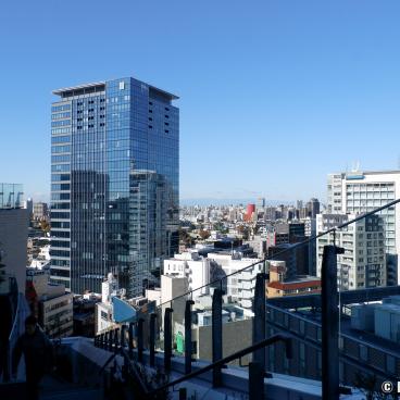 Access to the roof top in Shibuya PARCO (Tokyo)