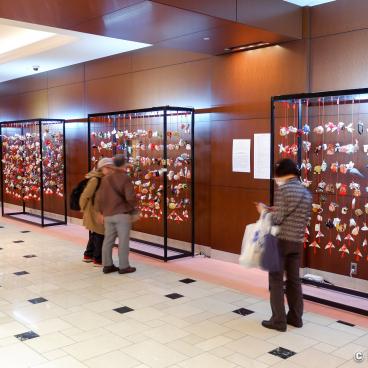 Hina Matsuri Exhibition in Tokyo: Hanging Dolls in Keio Plaza Hotel