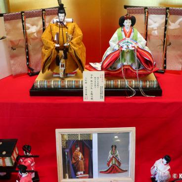 Hina Matsuri with dolls picturing Emperor Naruhito and Empress Masako in Ise (Mie)