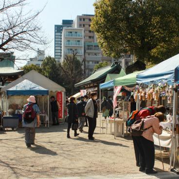 Osaka Tenmangu during Ume Matsuri festival 2