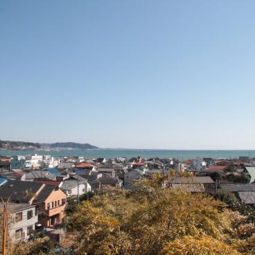 Hase-dera (Kamakura), View on Sagami Bay