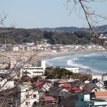 Hase-dera (Kamakura), View on Sagami Bay and Kamakura