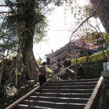 Hase-dera (Kamakura), Stairway to the top
