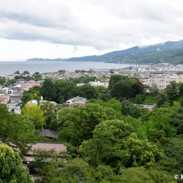 Odawara, View on the city from its castle's top floor