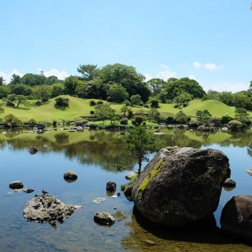 Suizen-ji Joju-en Japanese garden in Kumamoto