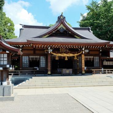 Suizen-ji Joju-en garden in Kumamoto, Izumi shrine
