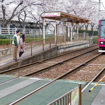 Toden Arakawa, Tokyo Sakura Tram railway at Arakawa Nichome station