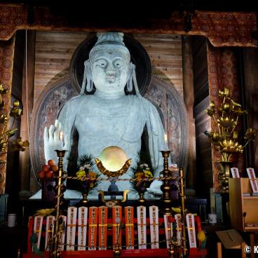 Oka-dera (Asuka), Large dried clay statue of Nyoirin Kannon