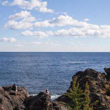 Jogasaki Coast, View on the jagged rock formations 2
