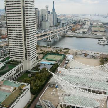 Kobe Port, view on the Maritime Museum