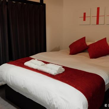 Shiki Asuka House (Kyoto), room with western style double bed