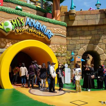 Super Nintendo World (USJ, Osaka), Entrance of Yoshi's Adventures attraction