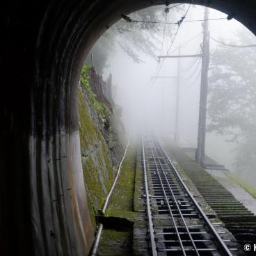 Cablecar between Tateyama and Bijodaira on the Alpine Route 2