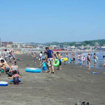 Kugenuma Beach near Enoshima Island