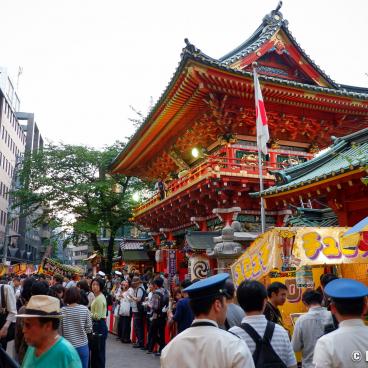 Kanda Matsuri, Festival near Zuishin-mon gate at Kanda Myojin shrine