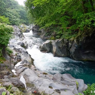 Kanmangafuchi Abyss (Nikko), Kanman Gorge and Daiya River
