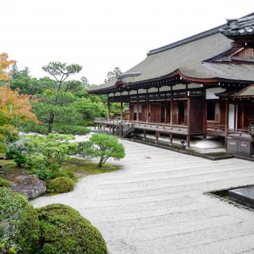 Ninna-ji (Kyoto), View on Hokutei garden and Goten residence 2