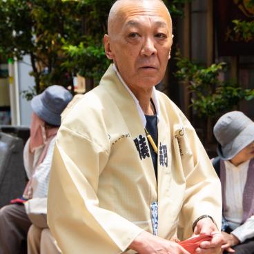 Sanja Matsuri (Tokyo), A man dressed with the traditional festival attire