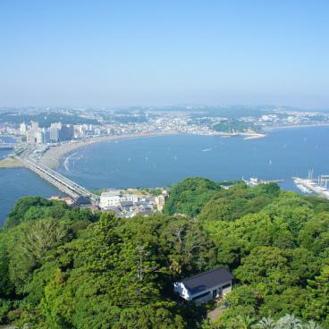 Samuel Cocking Garden (Enoshima), Panorama from Sea Candle Tower 3