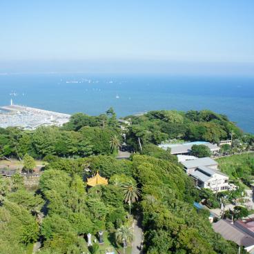 Samuel Cocking Garden (Enoshima), Panorama from Sea Candle Tower