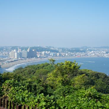 Samuel Cocking Garden (Enoshima), Panorama from an observation platform in the park's heights
