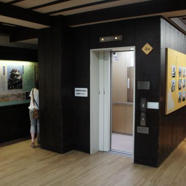 Okayama Castle, Exhibition and elevator