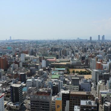 View on Osaka from Tsutenkaku Tower