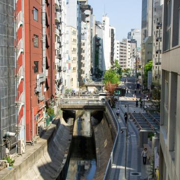 Shibuya River landscaped banks