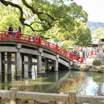 Dazaifu (Kyushu), Taiko-bashi bridge in Tenman-gu shrine