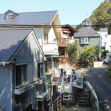 Hayama, Residential neighborhood in the heights of the city