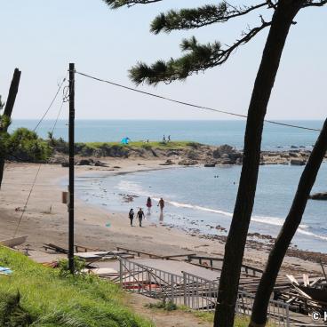 Hayama, Beach and rocky coastline
