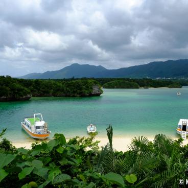 Ishigaki Island (Okinawa), Kabira Bay in the Iriomote-Ishigaki National Park