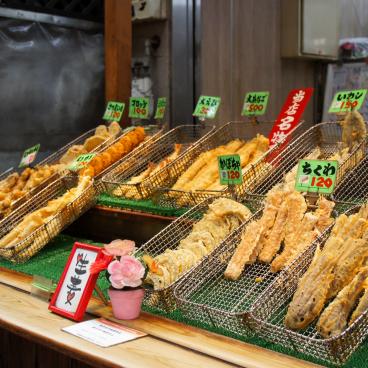 Kuromon Ichiba (Osaka), Tempura shop