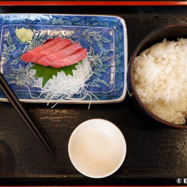 Restaurant Maguro Shokudo Shichibeimaru (Miura), Fat tuna sashimi set