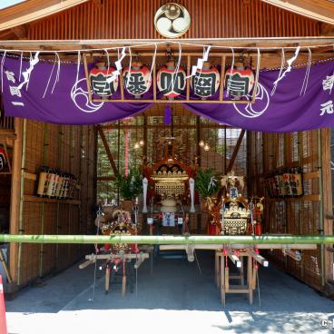 Tomioka Hachiman-gu, Mikoshi exhibition hall
