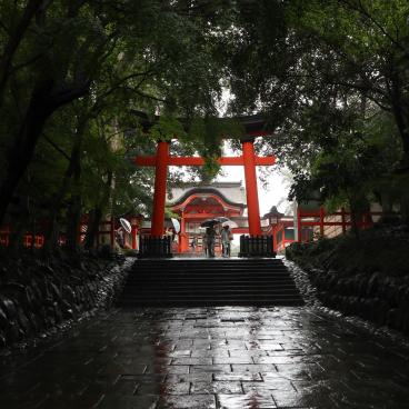 Usa-jingu in Kyushu, Great vermilion torii gate 3