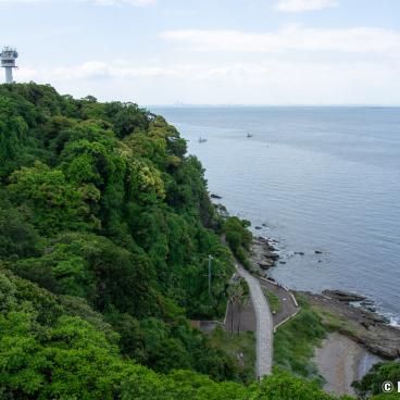 Yokosuka, Elevated view on Tokyo Bay from Kannonzaki Park