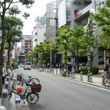 America Mura (Osaka), View on the street and the funny streetlights