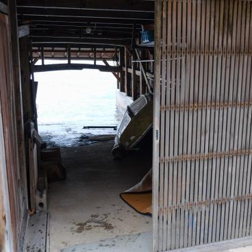 Ine (Kyoto), Boat shed inside a funaya house